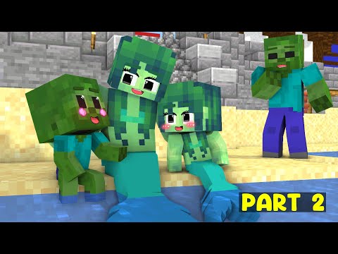 Monster School || Cute Baby Zombie Mermaid Love Story (EPISODE 2) - Minecraft Animation