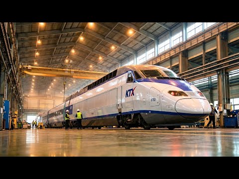 Inside the $20 Million KTX High-Speed Train Factory | How Korea Builds 300 km/h Bullet Trains.