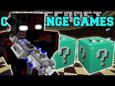 PopularMMOs Pat and Jen Minecraft: OUTCAST CHALLENGE GAMES - Lucky Block Mod - Modded Mini-Game