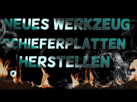 neues Werkzeug Schieferplatten herstellen für das Aquarium