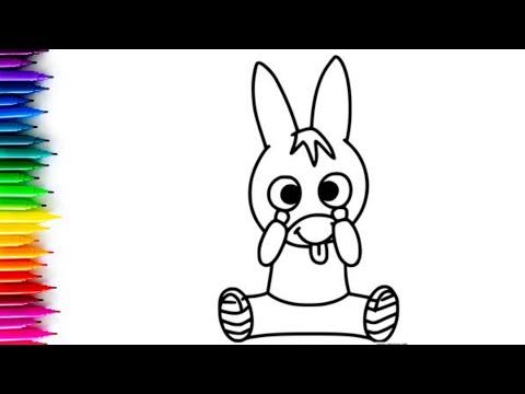 Trotro Cartoon - Trotro Drawing, Painting & Coloring For Kids and Toddlers_ Kids Art | Trotro