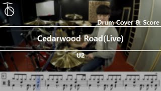 U2 - Cedarwood Road(Live) Drum Cover,Drum Sheet,Score,Tutorial.Lesson