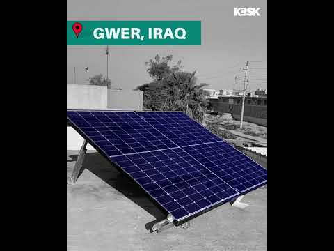 KESK team has successfully installed a solar fridge for ICRC in Gwer, Iraq.