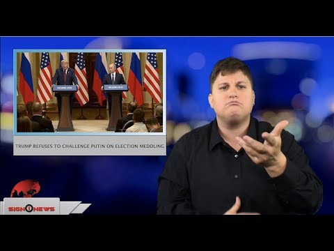Trump refuses to challenge Putin on election meddling (ASL - 7.16.18)