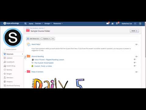 Schoology For Students Navigating Folder Students