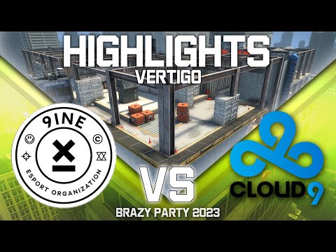 Cloud9 vs 9INE - vertigo (map 1) - Brazy Party 2023 | CSGO | HIGHLIGHTS