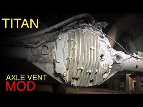 Nissan Titan Rear Axle Vent Modification 2004+