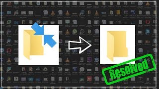 How to remove Double Blue Arrows from every icons - Windows 10 (FIXED)