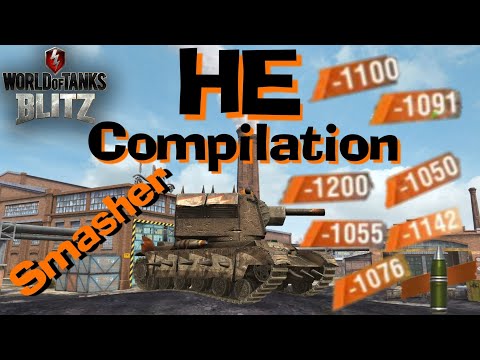 WOT Blitz Smasher 152mm HE Compilation // Usual Day in Blitz