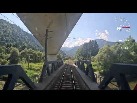Führerstandsmitfahrt Drautalbahn S1 4229 Spittal Millstättersee 🇦🇹 - Lienz 🇦🇹 [4K]