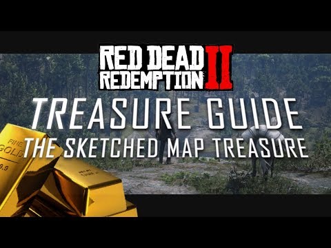 RDR2 THE SKETCHED MAP TREASURE FULL GUIDE - RED DEAD REDEMPTION 2 EASTER EGG