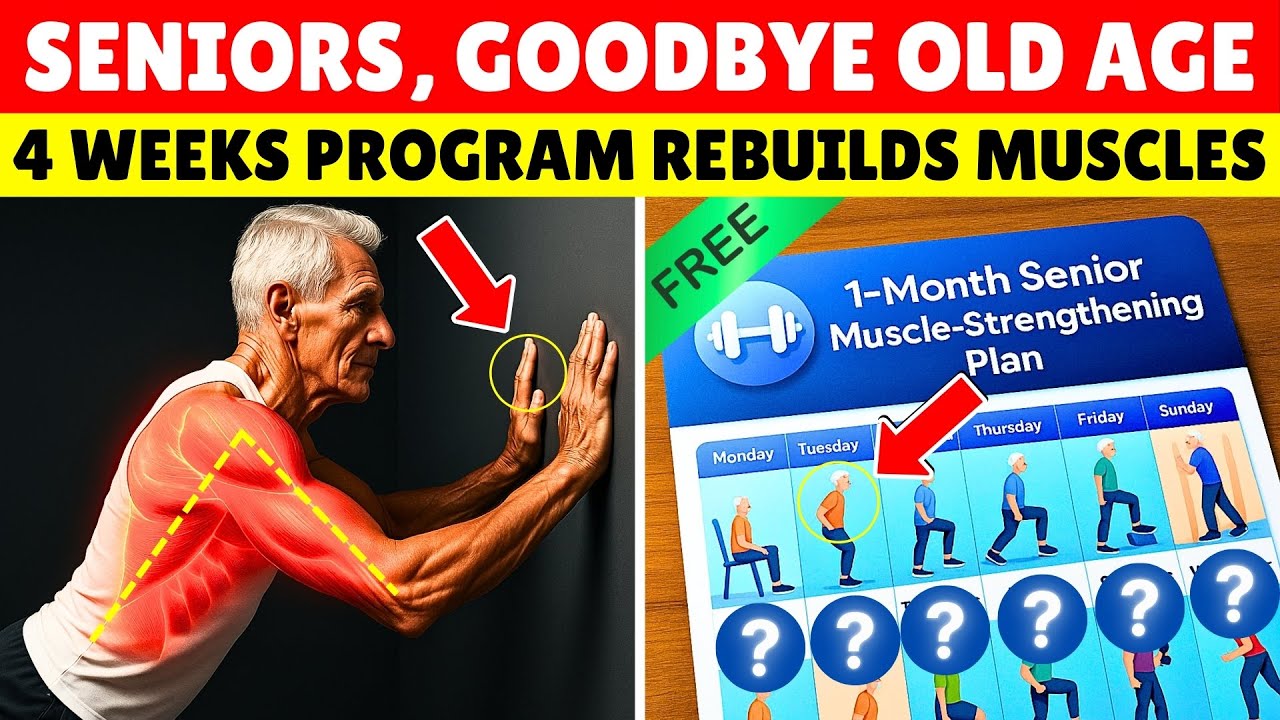 SENIORS, JUST 1 Daily Exercise To Restore Muscle Strength Like You're 40 Again | Senior Health Tips