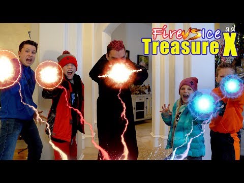 Fire vs Ice Volcano Adventure! New Treasure X Gold