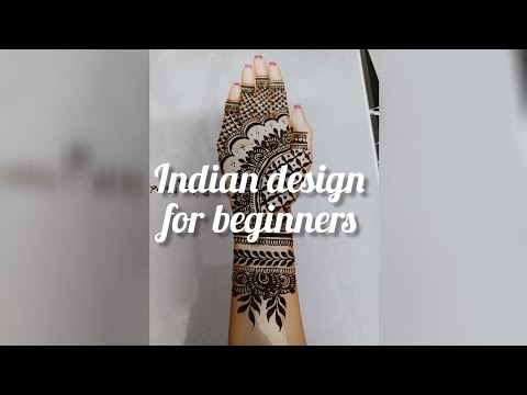 Simple indian design tutorial @Reshu.mehndi