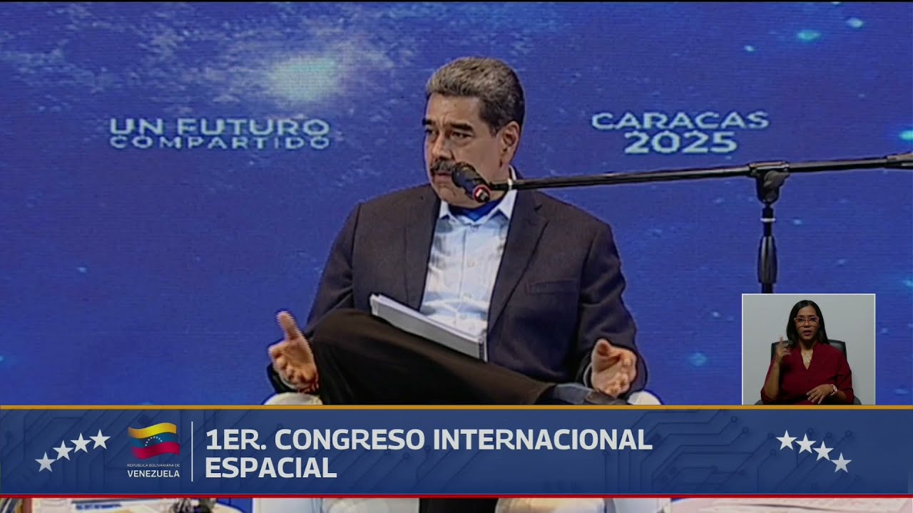 Maduro en el Congreso Espacial Internacional, 30 de octubre de 2025