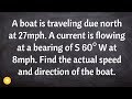How To Use Vectors To Solve A Word Problem