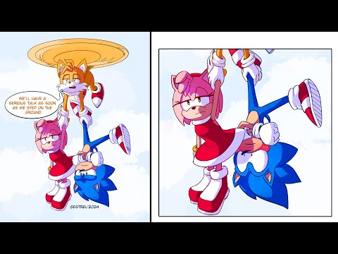 In-Flight Entertainment - Sonamy (Sonic x Amy) Comic Dub Comp