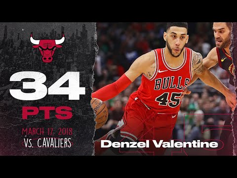 Denzel Valentine CLUTCH 34 points vs. Cavaliers | Chicago Bulls