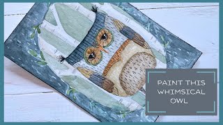 How to Paint a Charming Fall Owl | Watercolor & Ink Tutorial