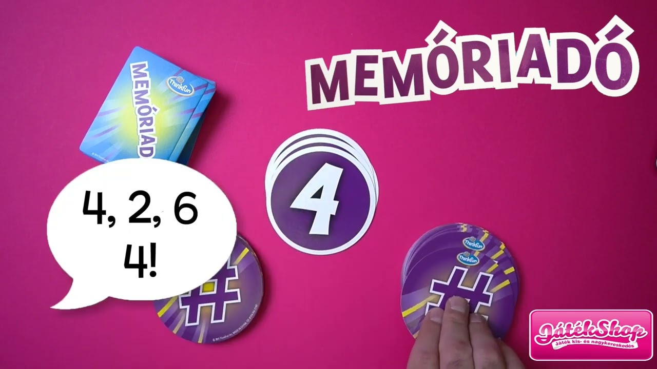 Memoriadó logikaijáték - ThinkFun videó