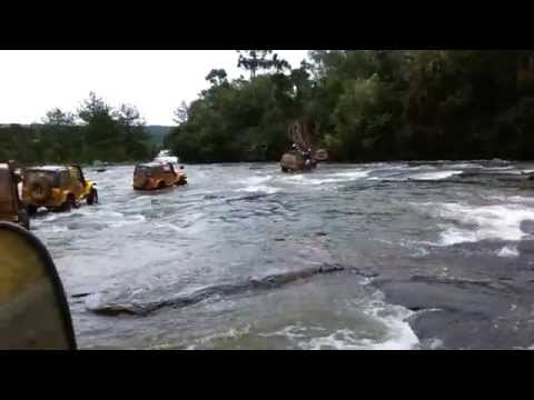Transcatarina 2014. Toyota band,travessia do rio
