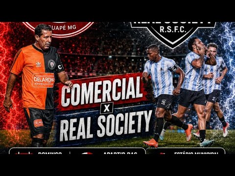COMERCIAL X REAL SOCIETY, AO VIVO! SEMI FINAL DO CAMPEONATO MUNICIPAL DE GUAPÉ/MG ⚽