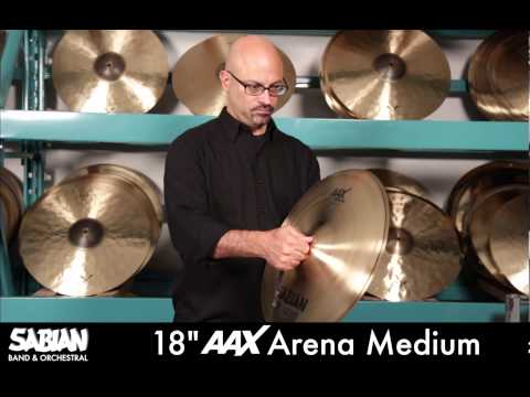 Sabian 18" AAX Arena Medium Crash Cymbals