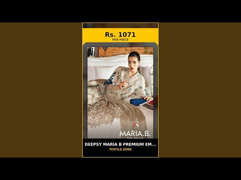 Deepsy Maria B Premium Embroidered 6 - Chiffon Dupatta – product video thumbnail