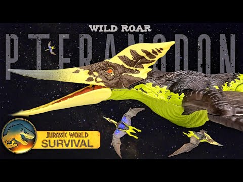 Mattel Jurassic World Survival Wild Roar Pteranodon Review!!!