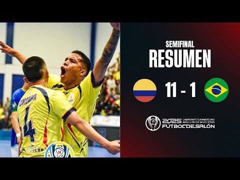 Semifinal summary: COLOMBIA VS BRAZIL (South American Men's Futsal Championship)