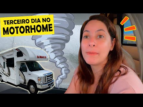 TERCEIRO DIA NO MOTORHOME - PASSAMOS POR UM FURAÇÃO EM MIAMI