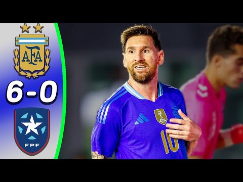 Argentina - Puerto Rico 6:0 - All Goals & Highlights - Messi Two Amazing Assist | Martinez Double