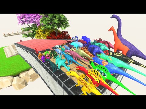 Colors Run To Get a Red Pig - Animal Revolt Battle Simulator