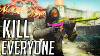 LEGENDARY PINK GUNS AND DEATH RUNS (Fallout 4 Nuka World DLC Gameplay)