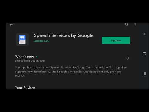 Speech Services by Google - DISABLED!