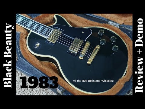 1983 Gibson Les Paul Custom Black Review and Demo