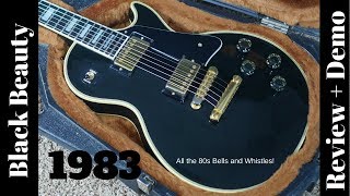 Video thumbnail for 1983 Gibson Les Paul Custom Black Review and Demo by The Trogly's Guitar Show