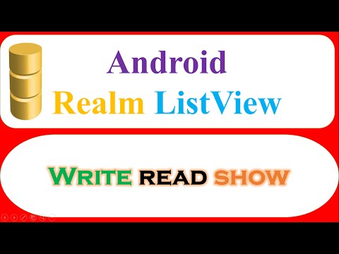 Android Realm Database Ep.03 : ListView - Save,Retrieve