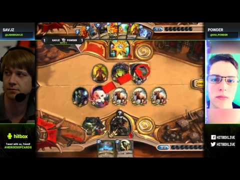 Savjz vs Powder - Heroes of Cards 3 - Hearthstone