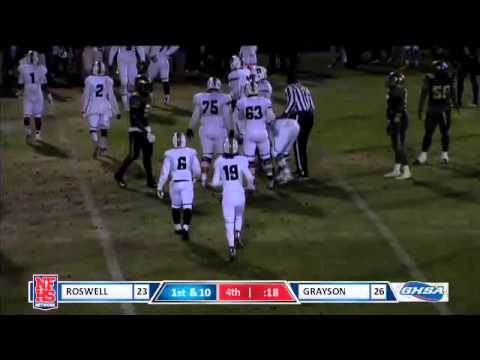 Roswell moves down the field then goes ahead over Grayson in the semis