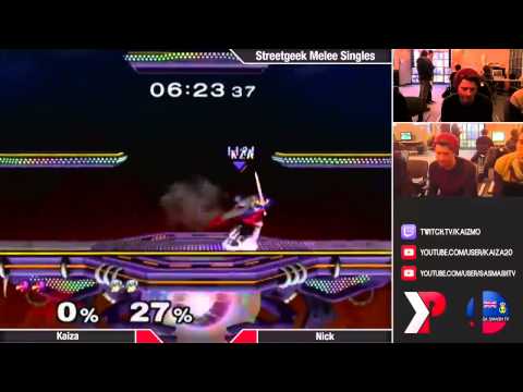 Streetgeek 14.08 - Kaiza (Falco) vs Nick (Marth) - SSBM - Losers' Quarters
