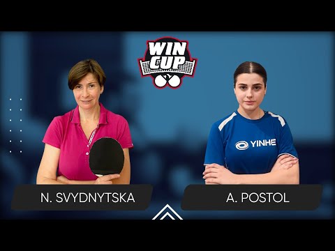 10:30 Nataliia Svydnytska - Anastasiia Postol West 1 WIN CUP 03.04.2024 | TABLE TENNIS WINCUP