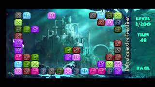 Atlantis Treasures - Level 3 gameplay tile match link connect logic onet puzzle game walkthrough