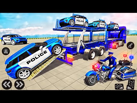 US Police Car Transporter - Transporter Truck Simulator 3D - Best Android GamePlay