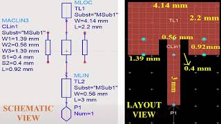 ADS#Inset Feed RMSPA Design At 28 GHz & 29 GHz Using Rogers RTD5880 Material