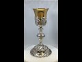 Baroque chalice ELC-628 with sterling silver cup
