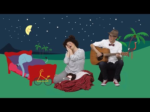 Elefantens Vuggevise | Popsi og Krelles Godnatsange | Kendte vuggeviser med fagter