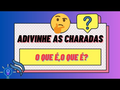 ADIVINHE AS CHARADAS 5 (COM RESPOSTAS) - QUIZ GERAL #65