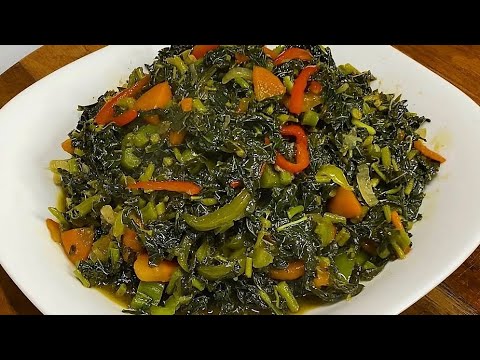 Steamed Callaloo, Jamaican Style// Packed with Iron & Protein.