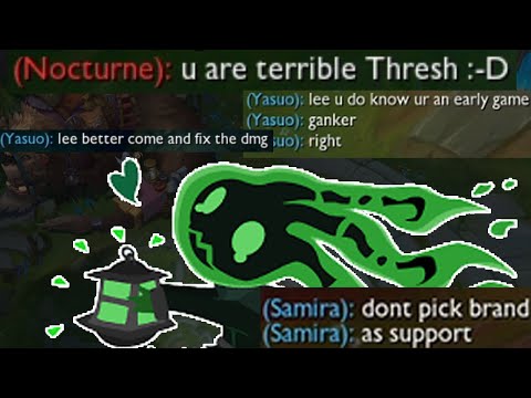 Everyone is Toxic - AD Thresh Top vs Nocturne - Off Meta League of Legends